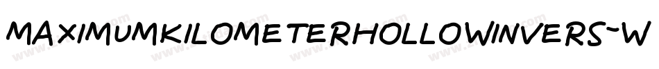 MaximumKilometerHollowInvers-w4gz字体转换
