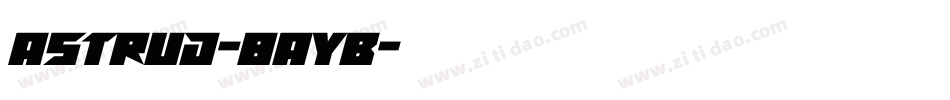 Astrud-8AYB字体转换