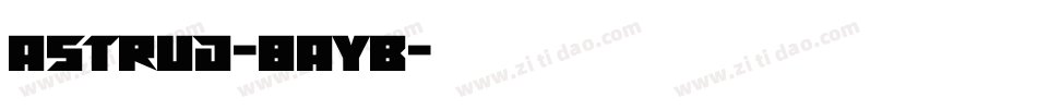 Astrud-8AYB字体转换