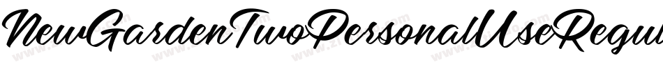 NewGardenTwoPersonalUseRegular-XpKK字体转换