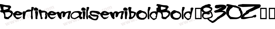 BerlinemailsemiboldBold-83OZ字体转换