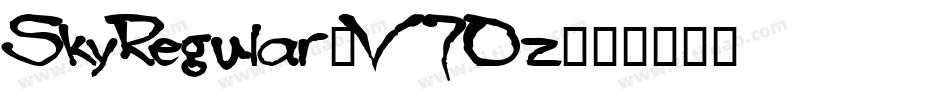 SkyRegular-V7Oz字体转换