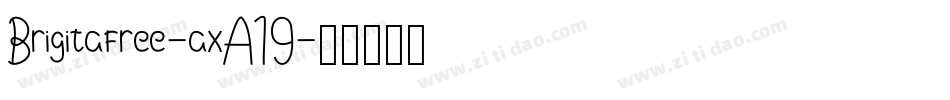 Brigitafree-axA19字体转换