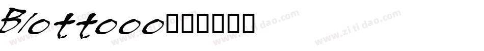 Blottooo字体转换