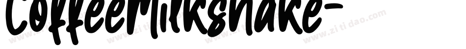 CoffeeMilkshake字体转换