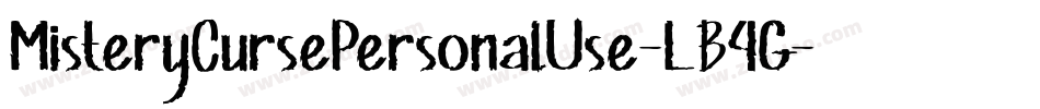 MisteryCursePersonalUse-LB4G字体转换