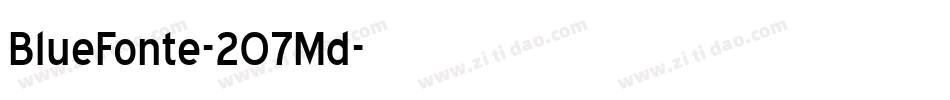 BlueFonte-2O7Md字体转换