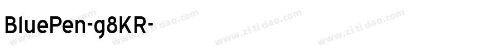 BluePen-g8KR字体转换