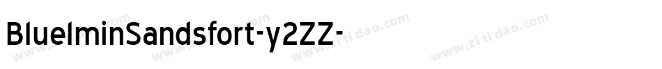 BluelminSandsfort-y2ZZ字体转换