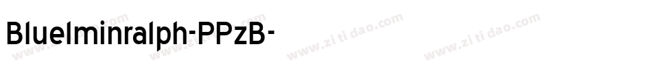 Bluelminralph-PPzB字体转换