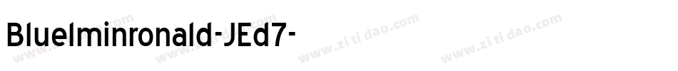 Bluelminronald-JEd7字体转换