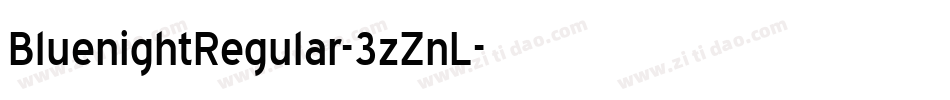 BluenightRegular-3zZnL字体转换