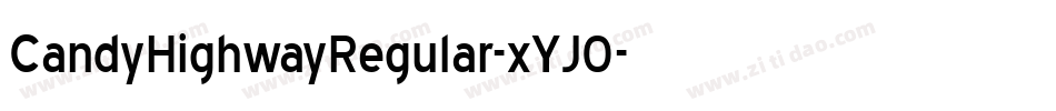 CandyHighwayRegular-xYJ0字体转换