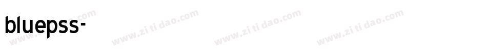 bluepss字体转换