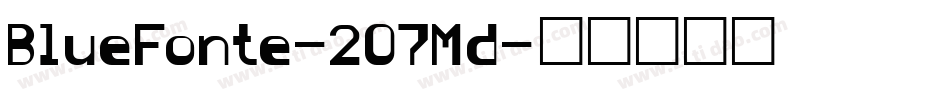BlueFonte-2O7Md字体转换