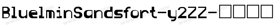 BluelminSandsfort-y2ZZ字体转换