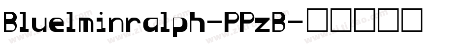 Bluelminralph-PPzB字体转换