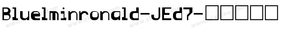 Bluelminronald-JEd7字体转换