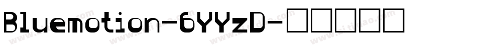 Bluemotion-6YYzD字体转换