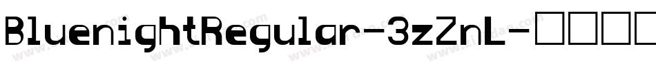 BluenightRegular-3zZnL字体转换