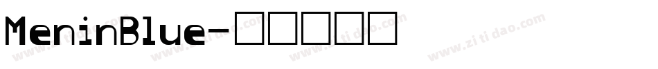 MeninBlue字体转换