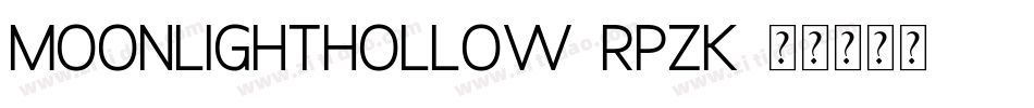 MoonlightHollow-rPzK字体转换