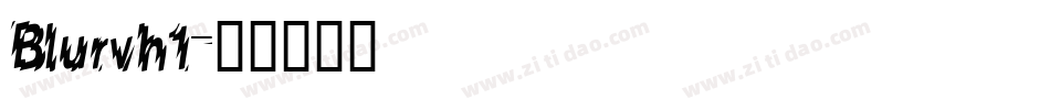 Blurvh1字体转换