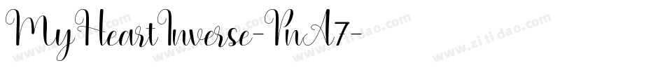 MyHeartInverse-PnA7字体转换