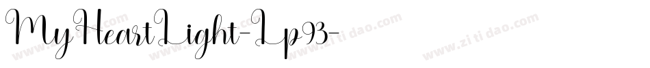 MyHeartLight-Lp93字体转换
