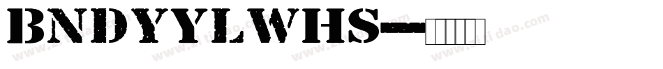 BndyYlwHS字体转换