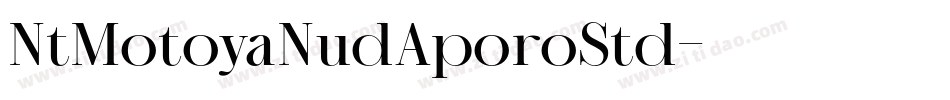 NtMotoyaNudAporoStd字体转换