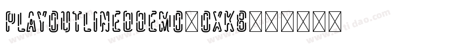PlayOutlinedDemo-OXK8字体转换