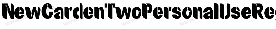 NewGardenTwoPersonalUseRegular-XpKK字体转换