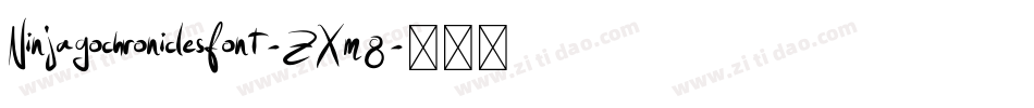 Ninjagochroniclesfont-ZXm8字体转换