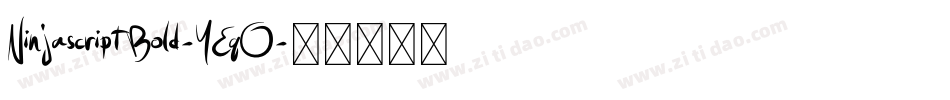 NinjascriptBold-YEqO字体转换