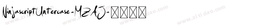 NinjascriptUntercase-MZAJ字体转换