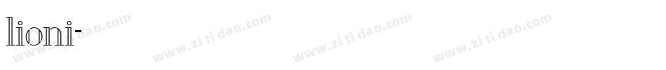 lioni字体转换