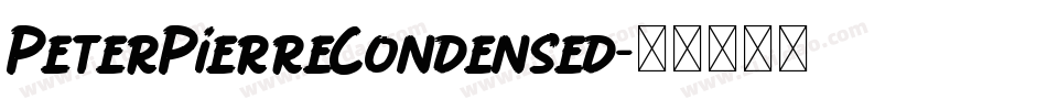 PeterPierreCondensed字体转换