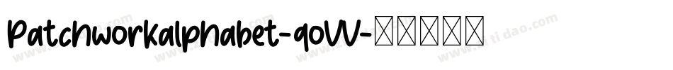 Patchworkalphabet-qoVV字体转换
