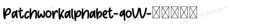 Patchworkalphabet-qoVV字体转换
