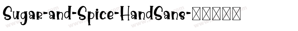 Sugar-and-Spice-HandSans字体转换
