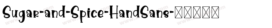 Sugar-and-Spice-HandSans字体转换
