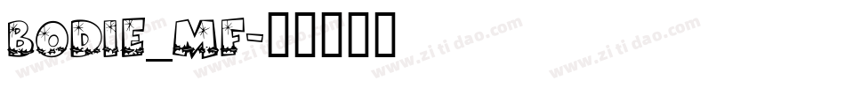 Bodie_mf字体转换