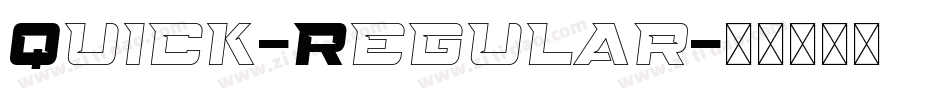 Quick-Regular字体转换