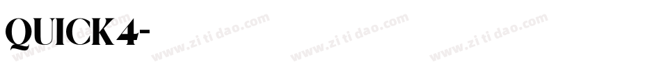QUICK4字体转换