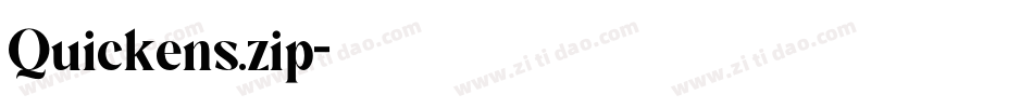 Quickens.zip字体转换
