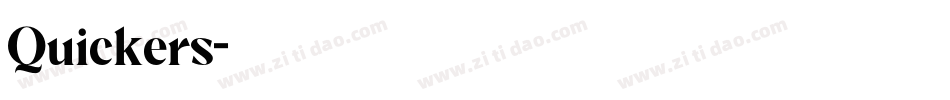Quickers字体转换