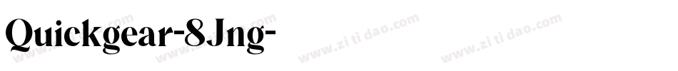 Quickgear-8Jng字体转换
