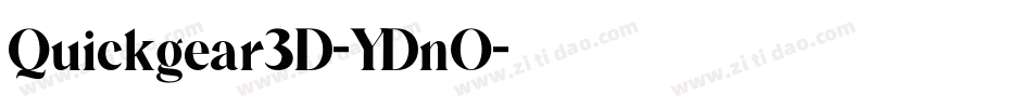 Quickgear3D-YDnO字体转换