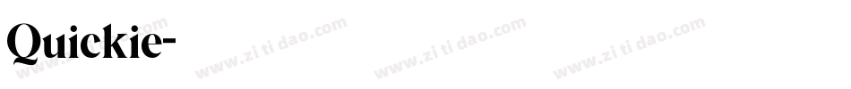 Quickie字体转换